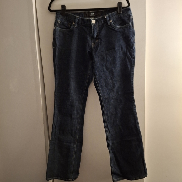 Mossino Women's Classic Dark Blue Boot Cut Jeans - Picture 1 of 7
